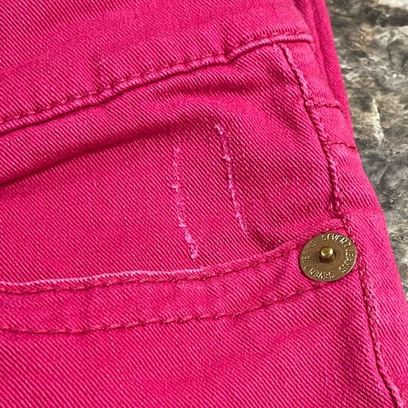 Seven7 Jeans Womens Size 6 Distressed Pink Skinny Denim Pants Casual - Picture 8 of 14